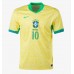 Camisa de Futebol Brasil Rodrygo Goes #10 Equipamento Principal Copa America 2024 Manga Curta